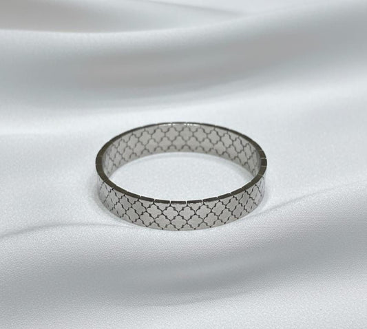 Moroccan Mesh Silver Bangle